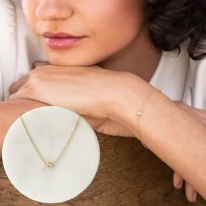 Marrin Costello‎ Curateur Soleil Gold Topaz Dainty Bracelet MSRP $150 NEW